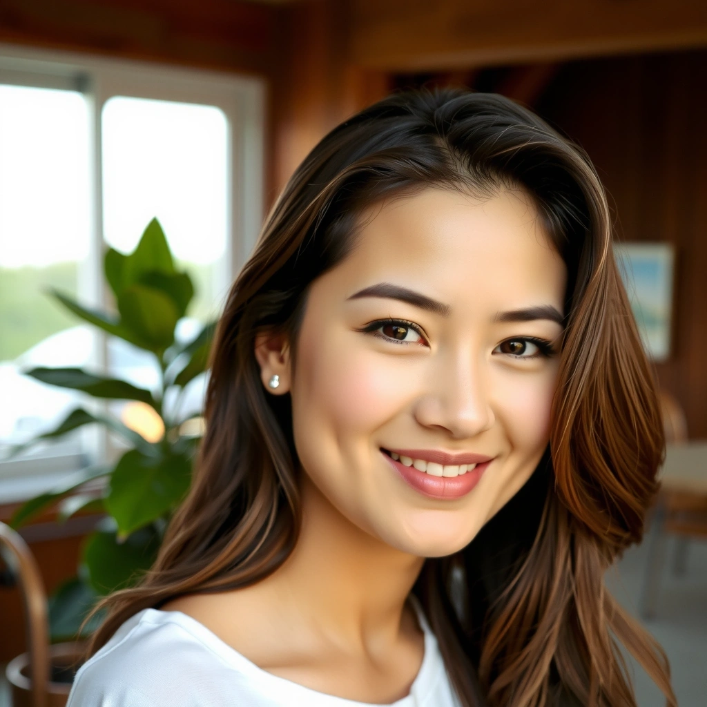 Portrait einer lächelnden, gesund aussehenden Frau namens Lena K.